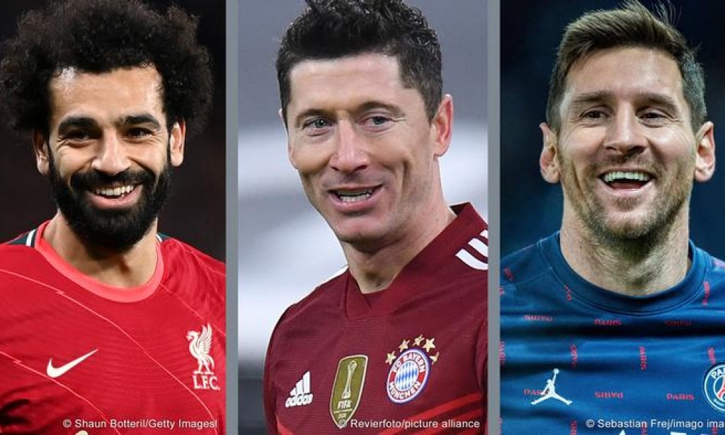 The best_ محمد صلاح ينافس ميسي وليفاندوفسكي علي جائزة أفضل لاعب في العالم