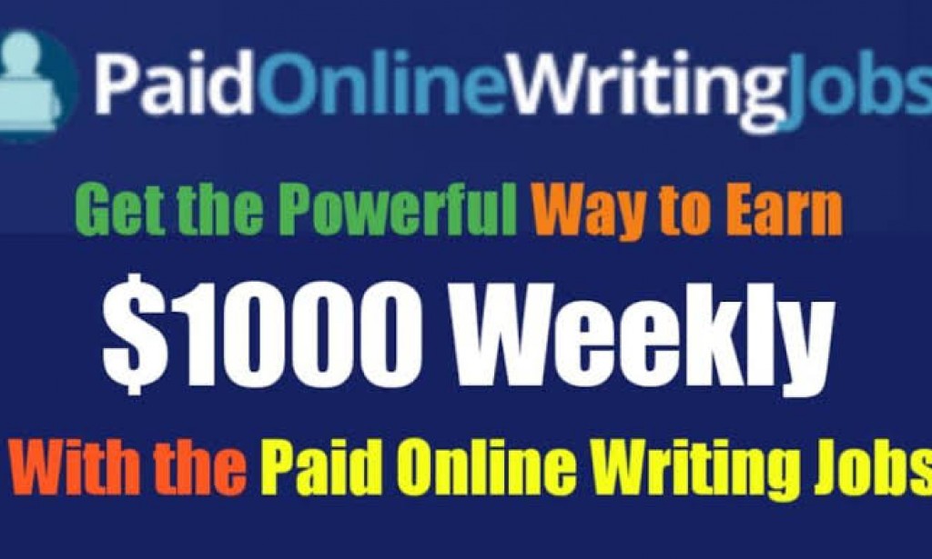Paid Online Writing Jobs