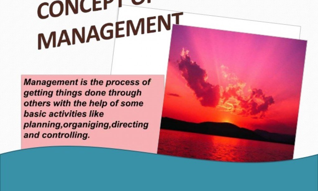 What is the concept of management