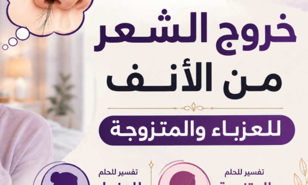 تفسير حلم خروج الشعر من الأنف للعزباء والمتزوجة لابن سيرين - هل هو هم أم رزق؟
